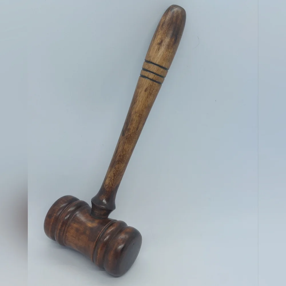 Unbranded wooden gavel